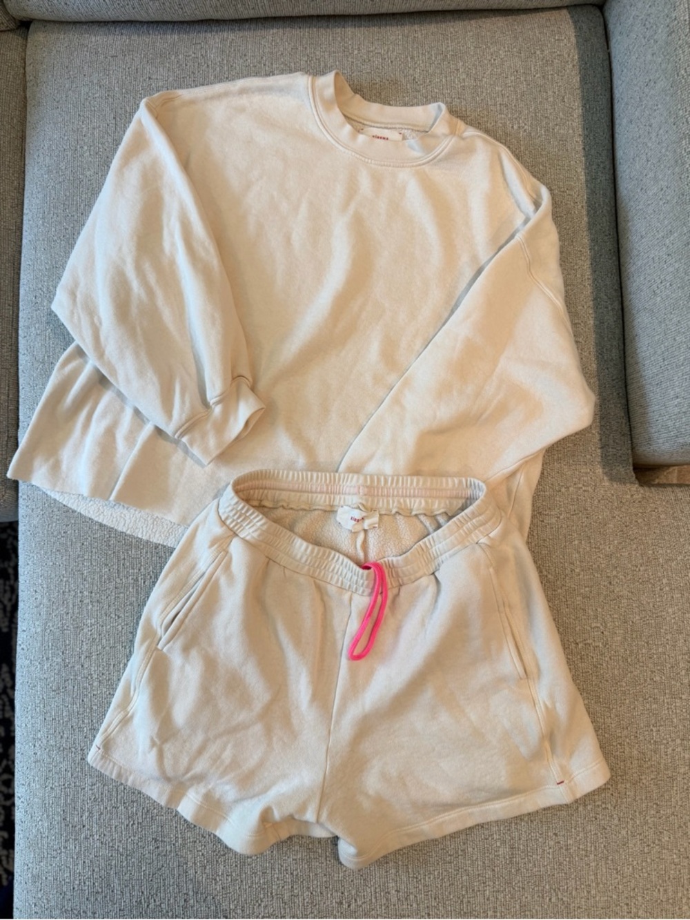Xirena Cozy Cream Sweatshirt & Shorts Set